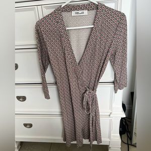 Diane Von Furstenberg Julian Wrap Mini Dress